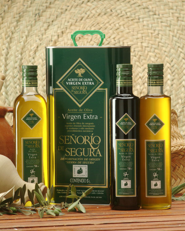 Bodegón aceite de oliva virgen extra Señorío de Segura
