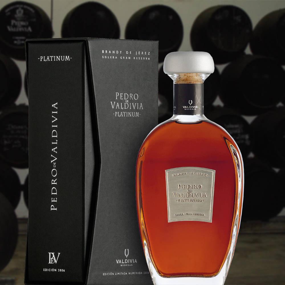 Diseño de producto premium Brandy  Pedro de Valdivia