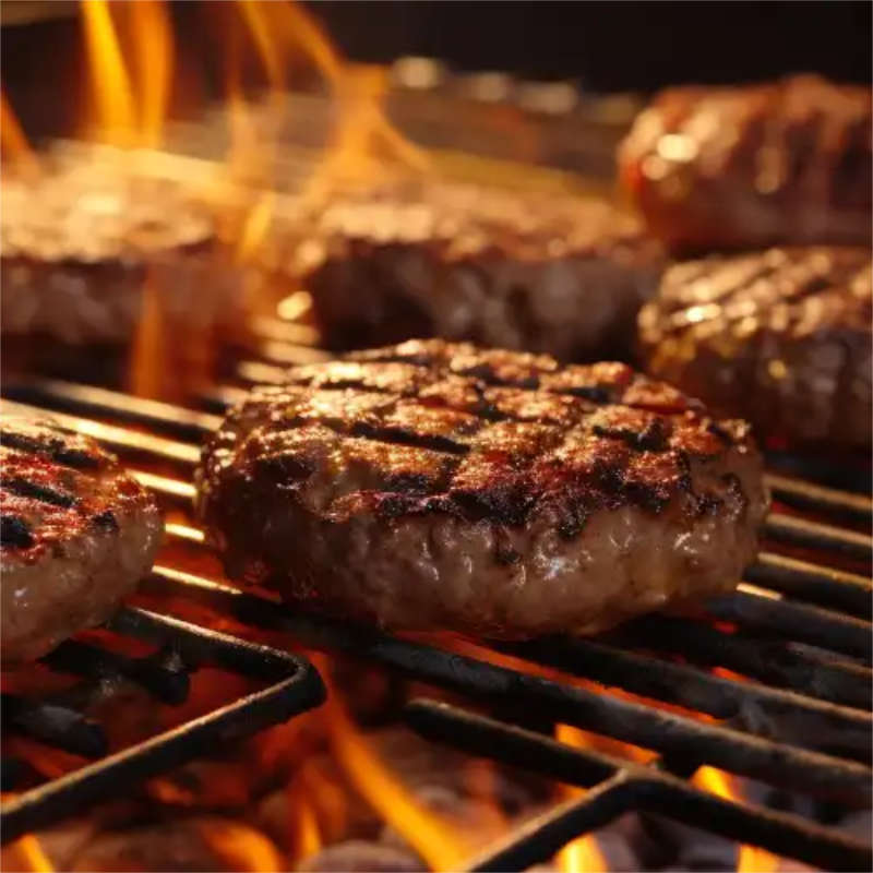 Carne de vacuno Hamburdehesa en barbacoa con estilo auténtico