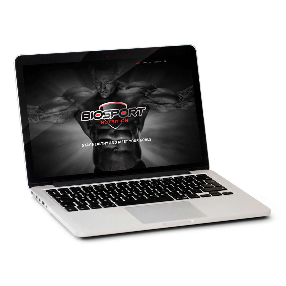 Diseño web de Biosport Nutrition creado por Empacke para branding digital