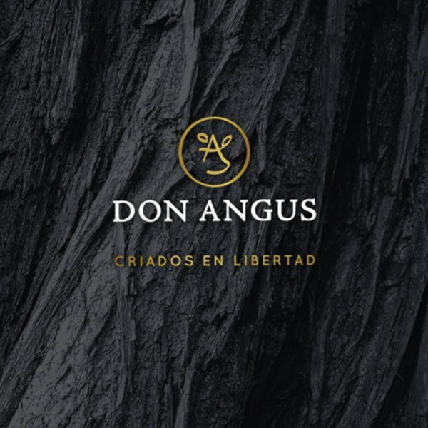 Diseño de branding Don Angus con recursos gráficos fondo
