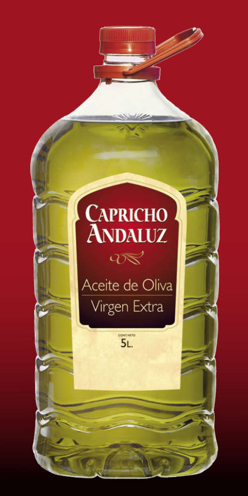 Envase garrafa de aceite de oliva Capricho Andaluz 5 litros