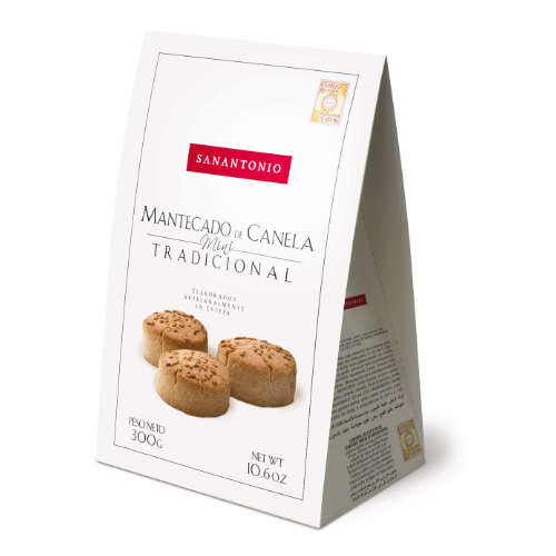 Estuche de mantecados San Antonio con diseño gráfico de Empacke