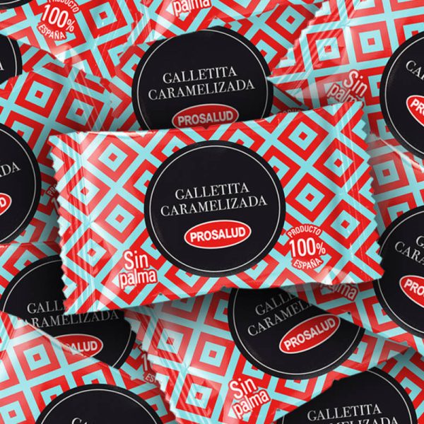 Galletitas caramelizadas Prosalud en composición creativa diseñada por Empacke