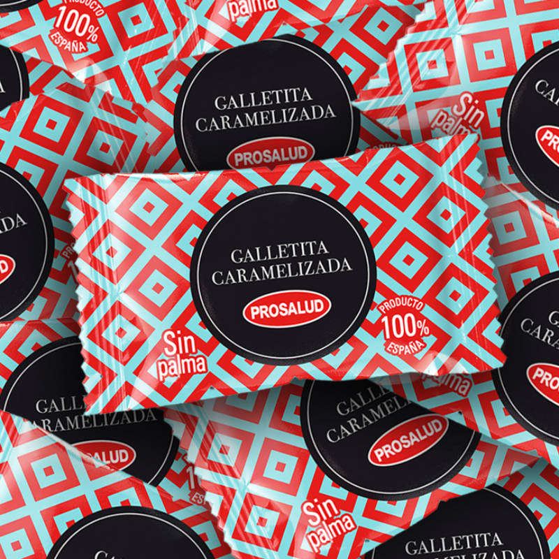 Galletitas caramelizadas Prosalud en composición creativa diseñada por Empacke