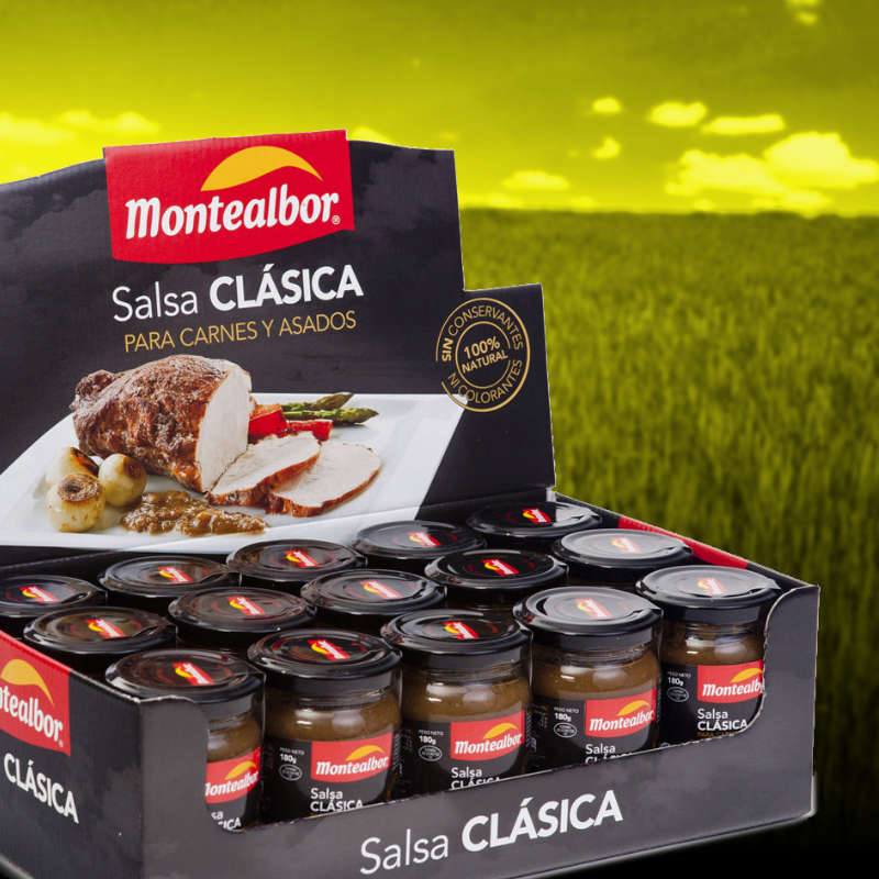 Diseño de packaging para alimentos Montealbor desarrollado por Empacke