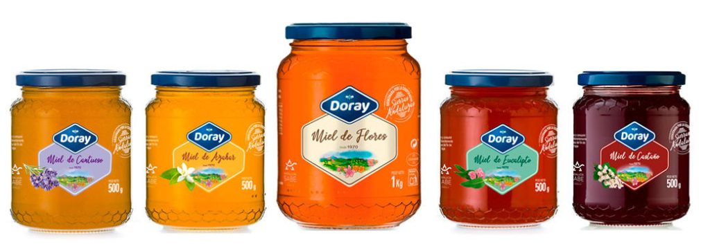 Bodegón de productos diseñados Miel Doray