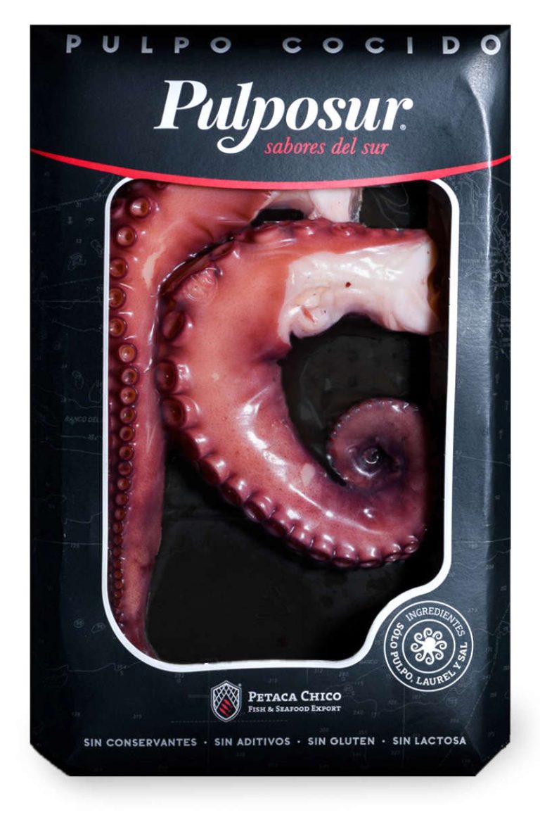 Estuche patas de pulpo cocido PULPOSUR de Petaca Chico