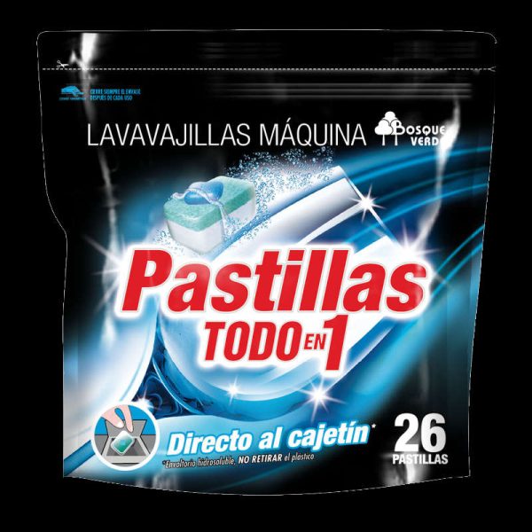 Diseño de Lavavajillas todo en 1 doypack Bosque Verde de Mercadona