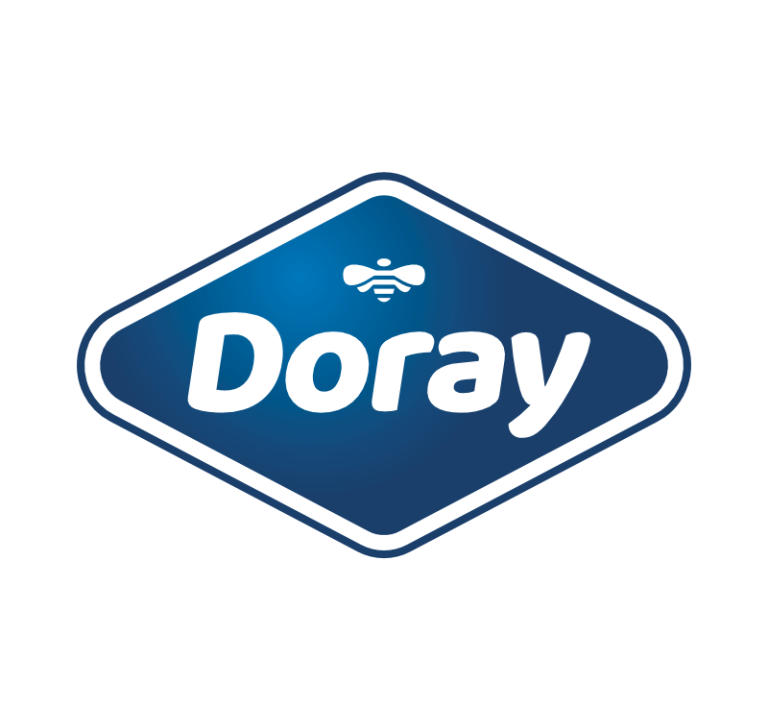 diseño de Logo Miel Doray versión azul