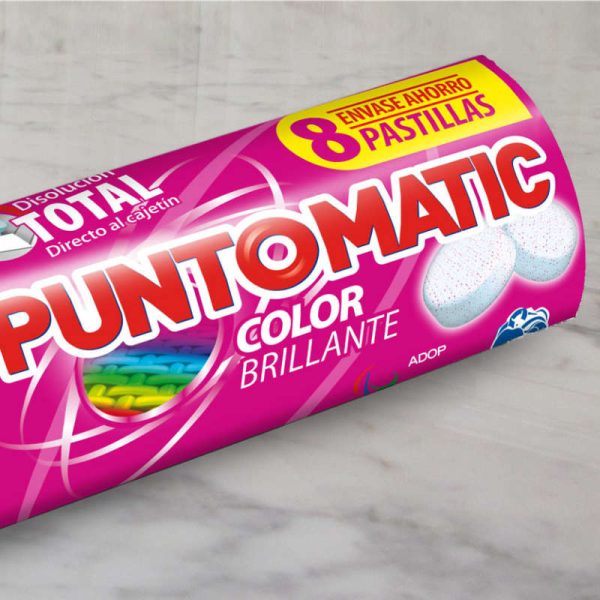 Diseño de Packaging pastillas lavadora Puntomatic